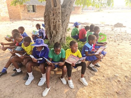 All Saints Marsh shares their love of reading with partner school in Zimbabwe